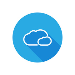 Weather icon with long shadow