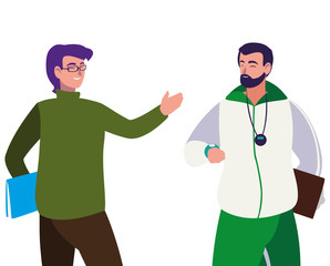 teachers classic and sports avatars characters