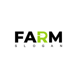 Farm Logo With Shovel Symbol