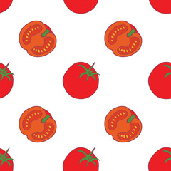 Tomato seamless pattern