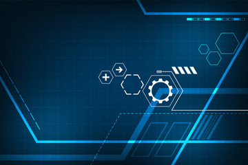 Vector background in the concept of technology.