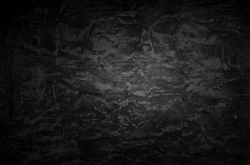 Black, dark and gray abstract cement wall and studio room gradient background