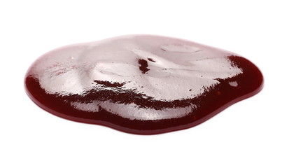 Rose hip jam, marmalade isolated on white background