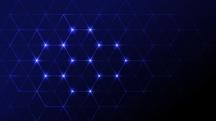 Abstract blue light and shade creative technology background. Vector illustration.