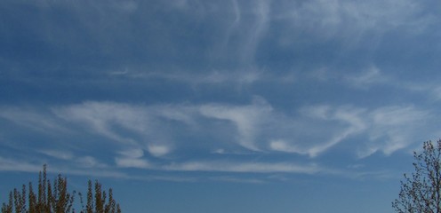 text in the sky on Easter holidays