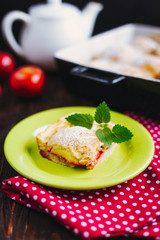 A slice of apple pie