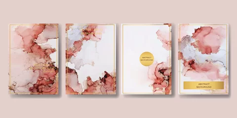 Ingelijste posters  background texture luxury liquid marble and gold. for business cards, flyers, flyer, banner, website, paper printing. trend vector © chikovnaya