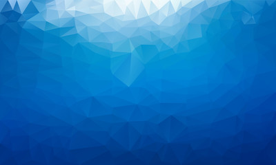 Сyan modern geometrical abstract background. Can be used as a texture, new background. Geometric background, geometric mosaic tile, Origami style, triangulation technique. Marine theme.