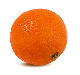 Fresh mandarin orange isolated on white background with clipping path