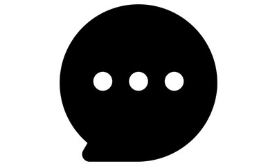 Fototapeta premium the chat icon on the social media menu used to start the conversation for someone