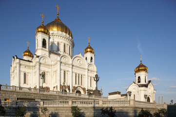 Fototapeta na wymiar CATHEDRAL OF CHRIST THE SAVIOUR MOSCOW RUSSIA