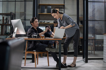 Photographers working in studio