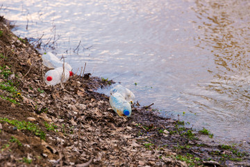 Garbage in the river