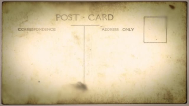 Vintage Postcards Stop Motion Frame Textured Loop/ 4k animation of a vintage motion graphic with grunge distressed old postcards texture backgrounds, seamless looping