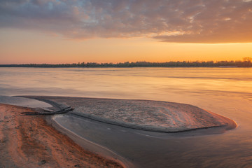 Sunrise over the Vistula river near Konstancin-Jeziorna, Masovia, Poland