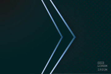 elegant luxury Vector Abstract, science, futuristic, technology concept with Digital image of gradient stripes lines with dark green color background.