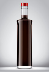 Glass bottle mockup. 