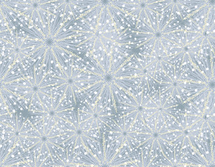 Vector seamless dandelion, blowball print