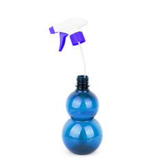 plastic spray bottle isolated on white background