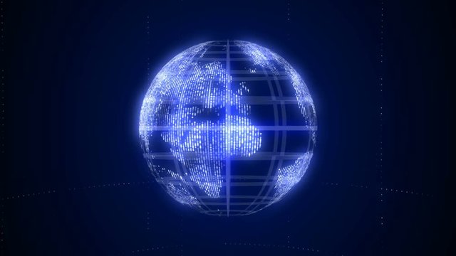 Global technology world map, globe worldmap icon, 3d rendering backgroung