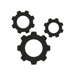 Cogwheel gear mechanism vector settings vector icon