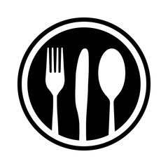 Restaurant icon vector isolated on white background. Template for app, label, logo, menu and web site. Creative art concept, vector illustration