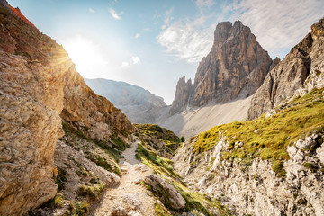 Mountain panorama Tirol Italy 