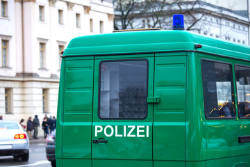 german police group transporter
