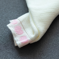 children's woolen clothes. sleeve close up