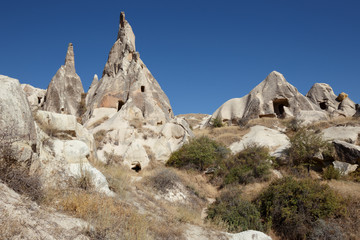 Fototapeta premium The famous Cappadocia. Ruins