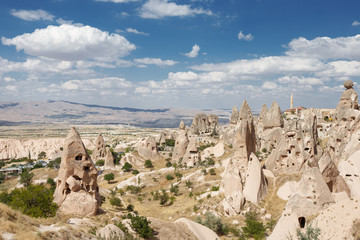 View Of Uchisar Castle In Cappadocia