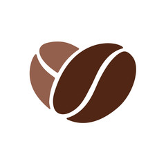 Coffee beans heart