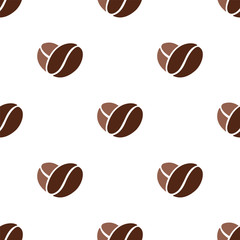 Coffee beans heart pattern