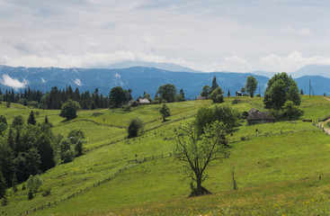 Obraz premium Horizontal color photography of beautiful countryside landscape.