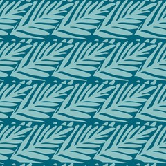 Jungle seamless pattern. Exotic plant. Tropical pattern