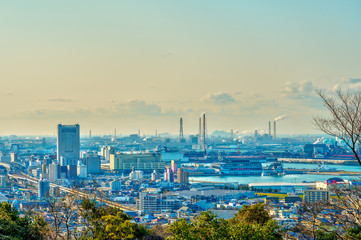 地方都市の夕暮れ【福岡県北九州市】
