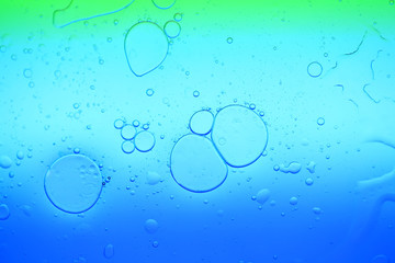 Water droplets on the glass