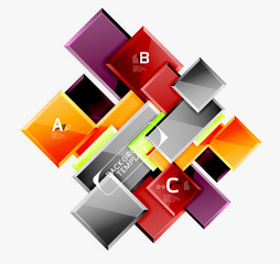 Minimal square banner abstract background