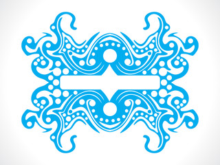 Fototapeta premium abstract blue floral background