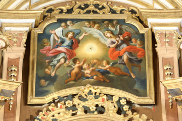 L'Oeil de la Providence. Eglise Saint-Nicolas de Véroce. / The Eye of Providence. Church of St. Nicholas of Veroce.