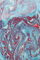 Blue red marble texture background