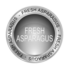fresh Asparagus Button - 3D illustration