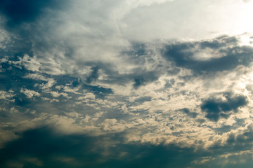 white cloud on blue sky