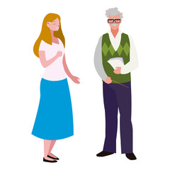 teachers couple avatars characters