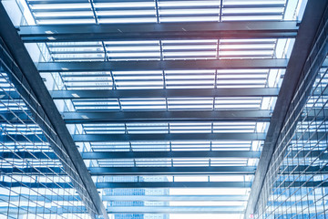 Obraz premium Architecture details Modern Building Glass facade Business background