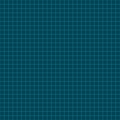 Digital grid seamless pattern vector, simple and flat design, minimalist style, blue color.