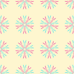 Abstract seamless pattern with stars. Colorful vector illustration