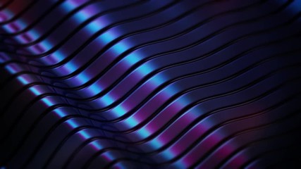 Iridescent 4K Motion metal lines Background Loop