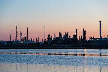 The industrial area of Porto Marghera in Italy