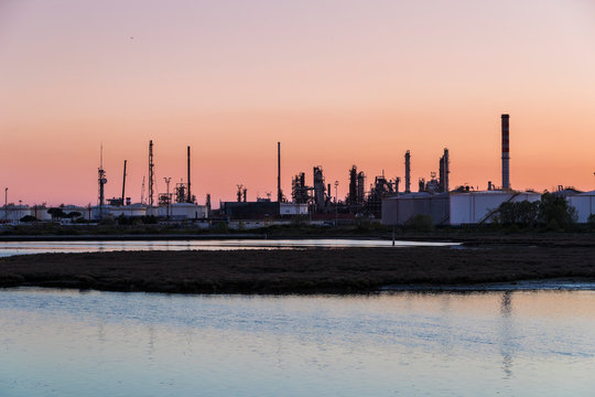 The industrial area of Porto Marghera in Italy
